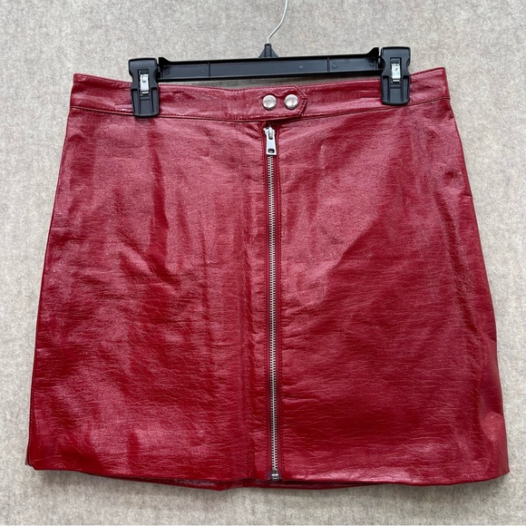 Women's H & M Divided Mini Skirt with Full Zipper 10 - Picture 1 of 7